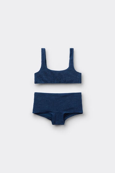 Maillot De Bain Deux Pièces Fille Crinkle Waves