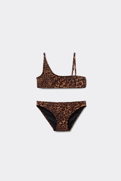 Maillot De Bain Deux Pièces Fille Wild Animalier