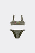 Maillot De Bain Deux Pièces Fille Green Vichy