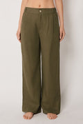 Pantalon Avec Lin Et Viscose
