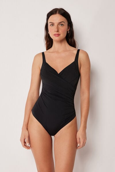Maillot Une Pièce Gainant Elegant Draping