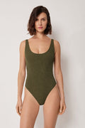 Maillot Une Pièce Échancré Crinkle Waves
