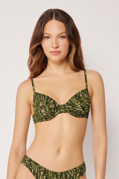 Haut De Maillot De Bain Balconnet Natural Tie-dye