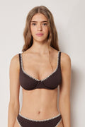 Haut De Maillot Balconnet Bicolor Embroidery