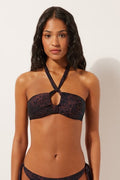 Haut De Bikini Bandeau Dark Animalier