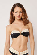 Haut De Maillot De Bain Bandeau Elegant Bicolor