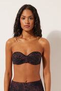 Haut De Bikini Bandeau Dark Animalier