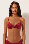 Haut De Bikini Push-up Rembourré Shiny Satin