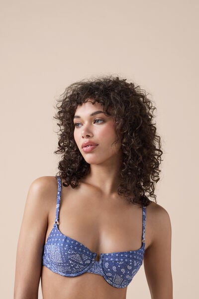 Haut De Maillot Push-up Paisley