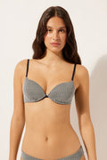 Haut De Maillot Push-up Golden Stripes