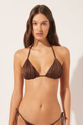 Haut De Maillot Triangle Rembourrage Amovible Shiny Satin