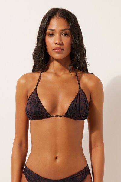 Haut De Bikini Triangle Dark Animalier