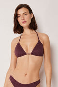 Haut De Maillot De Bain Triangle Precious Jacquard