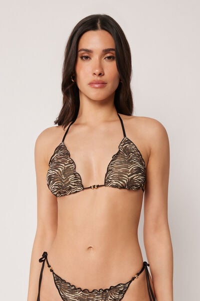 Haut De Maillot Triangle Doll Zebra