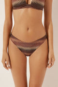 Bas De Maillot Brésilien Chevron Doré