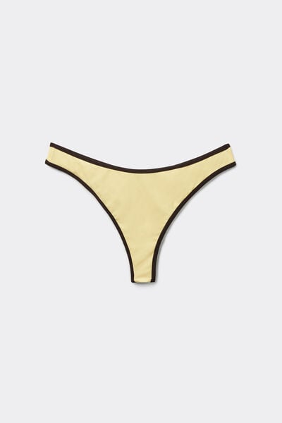 Slip De Bikini Brésilien À Liseré Bicolore