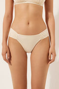 Bas De Maillot Brésilien Avec Drapé Shiny Satin