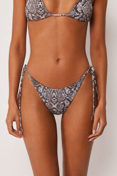 Bas De Maillot Brésilien Lanières Classic Snake