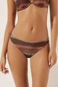 Bas De Maillot Chevron Doré