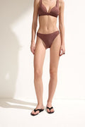 Bas De Maillot Polka Dot Brown