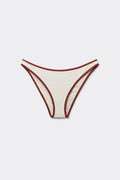 Slip De Bikini À Liseré Bicolore