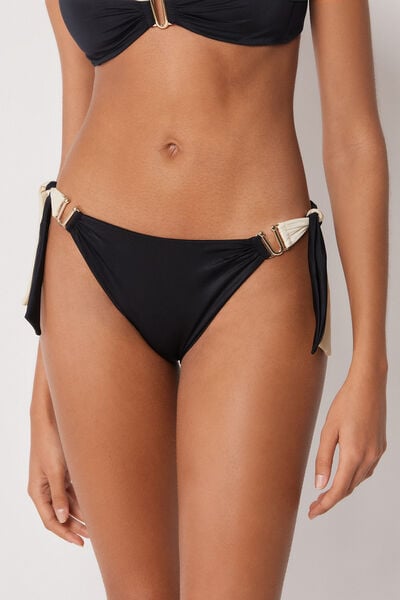 Bas De Maillot De Bain Avec Nœuds Elegant Bicolore