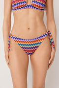 Bas De Maillot De Bain À Nœuds Vibrant Chevron