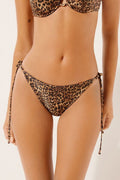 Bas De Maillot À Lanières Animalier Sauvage