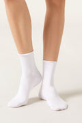 Chaussettes Courtes À Bords Francs En Coton