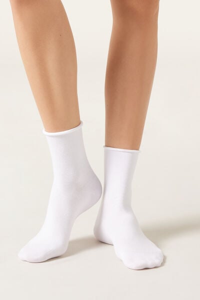 Chaussettes Courtes À Bords Francs En Coton
