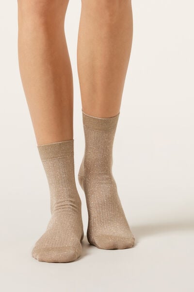 Chaussettes Côtelées Glitter