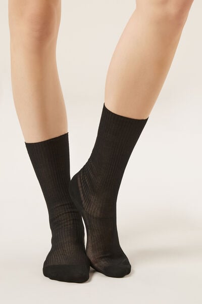 Chaussettes Côtelées