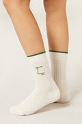Chaussettes À Broderies D'inspiration Italienne