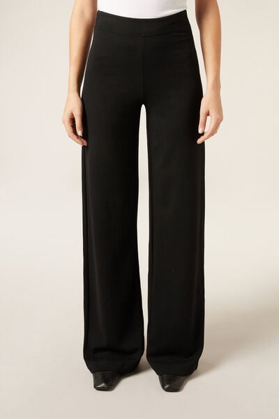 Pantalon Palazzo En Punto Milano