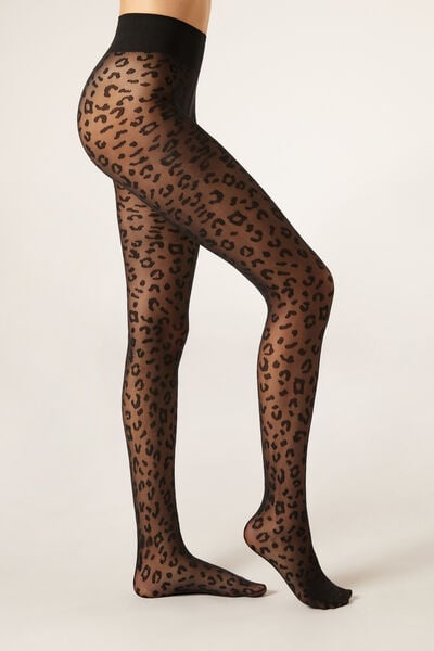 Collant 30 Deniers À Motifs Animaliers